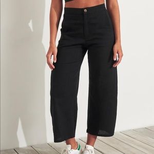 Hollister High-Rise Linen Blend Culottes